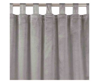 Bársonyfüggöny 10 cm-es ráncolószalaggal, Vila, 210 g/m², Homede, 135x300 cm, Szürke Vila 135x300 cm