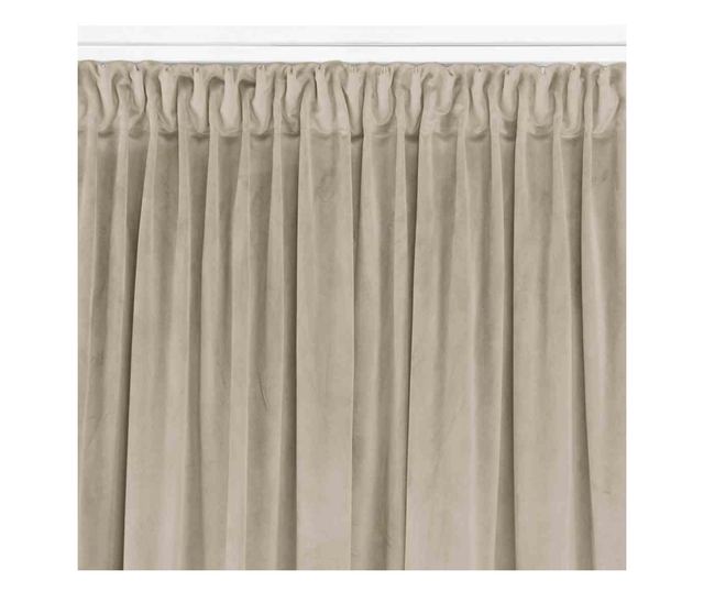 Méhsejt mintás 5 cm-es bársonyfüggöny, Vila, 210 g/nm, Homede, 135x270 cm, Krém Vila 135x270 cm