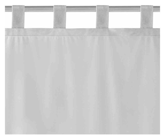 Bársonyfüggöny 10 cm-es ráncolószalaggal, Vila, 210 g/m², Homede, 135x300 cm, Szürke Vila 135x300 cm