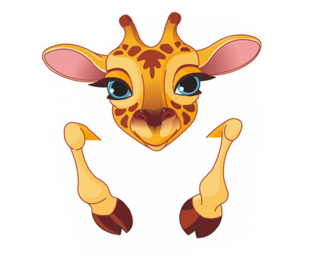 Sticker decorativ pentru intrerupator, Girafa, 13 cm, 12202ST-1