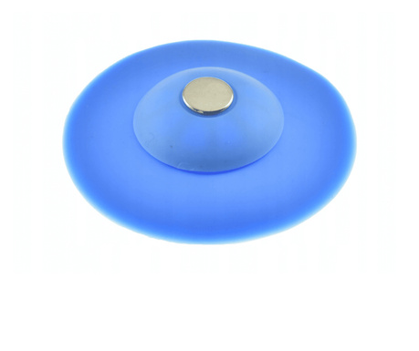 Dop/sita din silicon Bootic®, pentru cada sau chiuveta, diametru 10 cm - Albastru