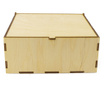 Кутия от дърво с капак 15x15x6cm
