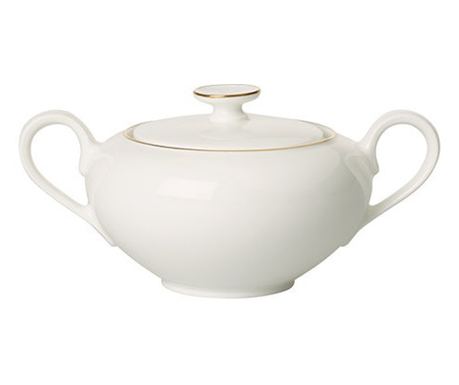 Захарница Villeroy & Boch Anmut Gold, Бял, Порцелан, 0.33 Л