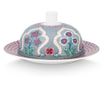 Porcelánzsír Virágfesztivál 17x8cm kék