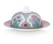 Porcelánzsír Virágfesztivál 17x8cm kék