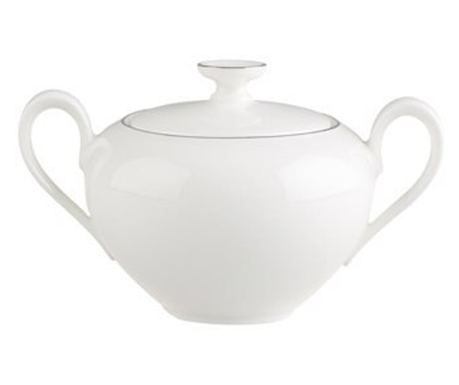 Захарница Villeroy & Boch Anmut Platinum, Бял, Порцелан, 0.33 Л