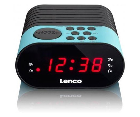 Lenco CR-07 B FM szintézeres ébresztősrádió kék