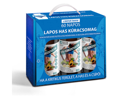 60 napos Lipo+ Lapos has kúracsomag - 3x 500 ml - Natur Tanya