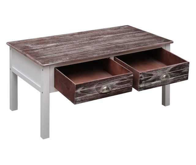 Stolić za kavu, smeđi, 100 x 50 x 45 cm, drvo