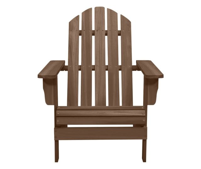 Градински стол, кафяв, дърво