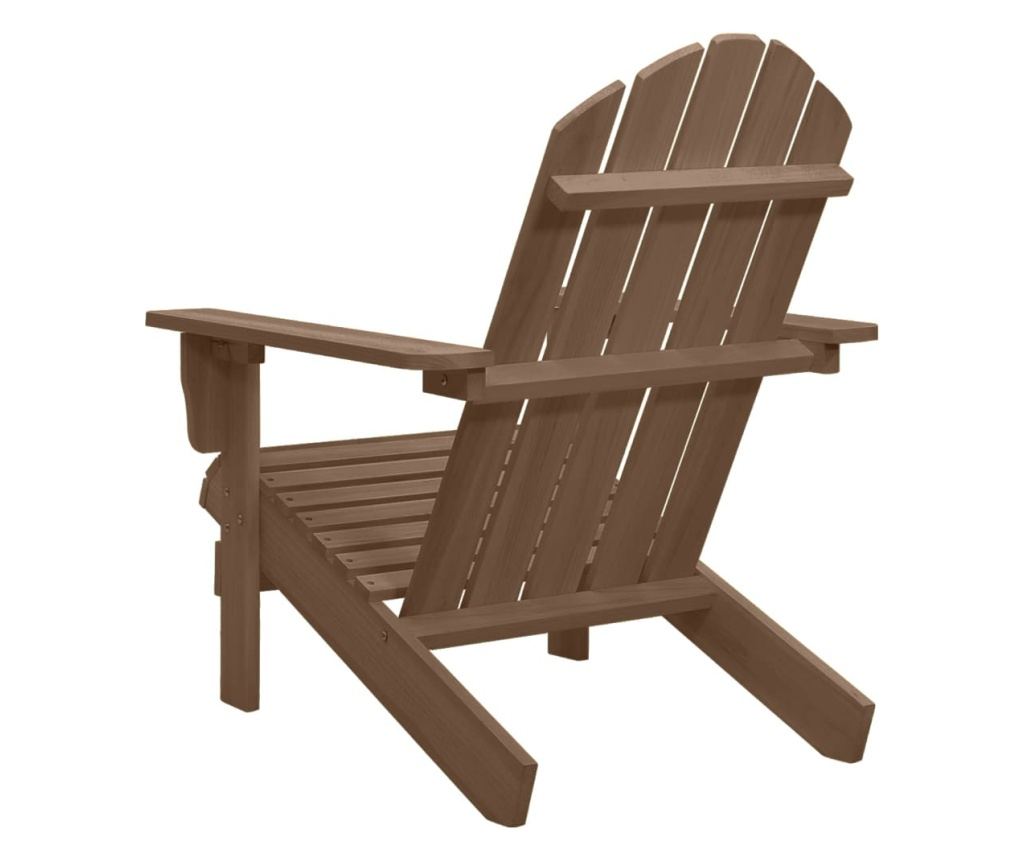 Scaun de grădină, maro, lemn - 4