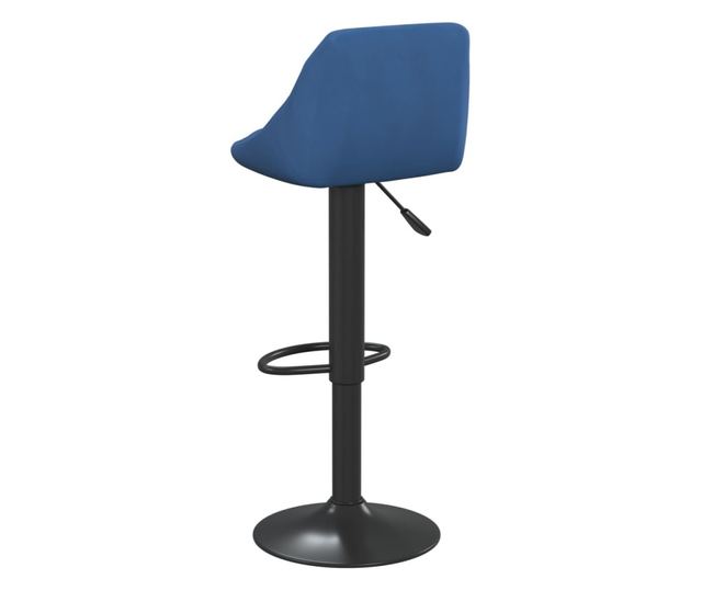 Barski stoli, 2 kosa, modra, žamet