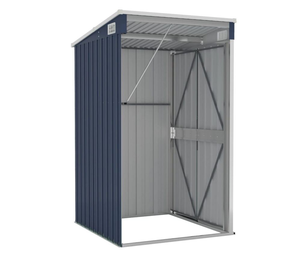 Градински навес/стенен монтаж антрацит 118x100x178 см стомана - 6
