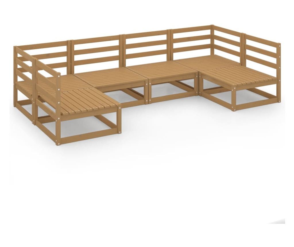 Vrtna garnitura, 6 komada, masivno borovo drvo - 2