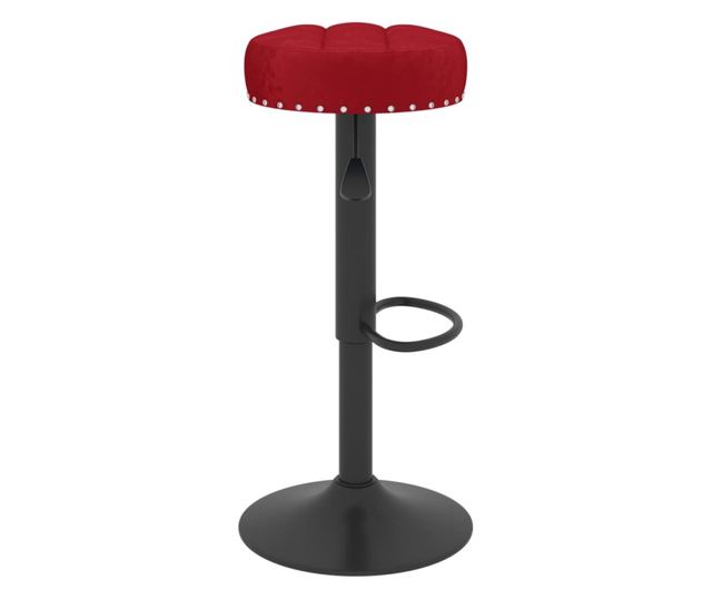 Barski stoli, 2 kosa, vinsko rdeča, žamet