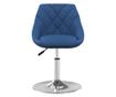 Zakretne kuhinjske stolice, 2 kom., plave, baršun