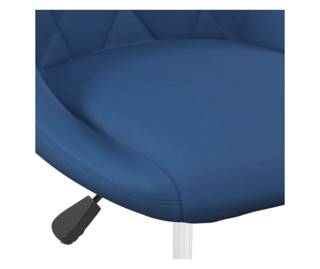 Zakretne kuhinjske stolice, 2 kom., plave, baršun
