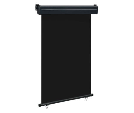 Πλαϊνό Τέντα Μπαλκονιού, Μαύρο, 120 x 250 εκ.