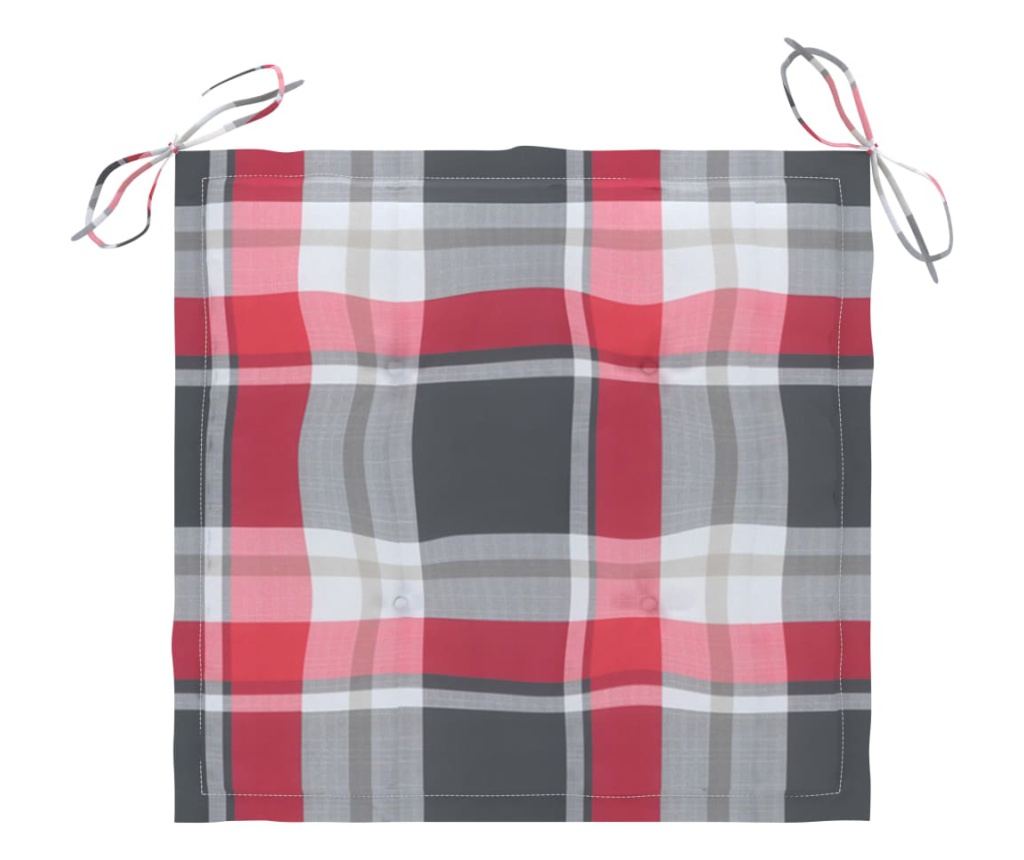 Градински столове с възглавници, 2 бр., Масивно дърво тиково дърво - 8