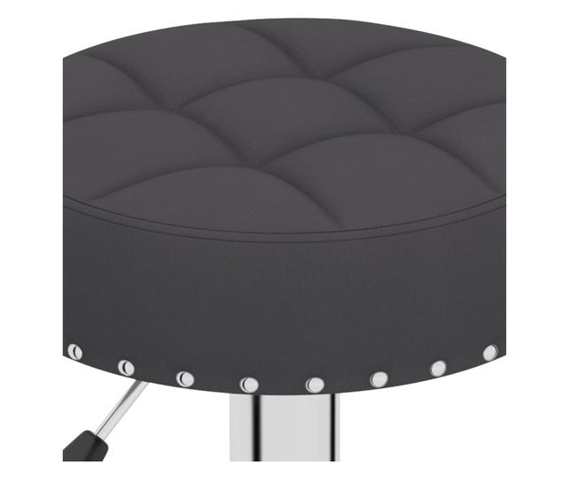 Barski stoli, 2 kosa, črni, tekstil