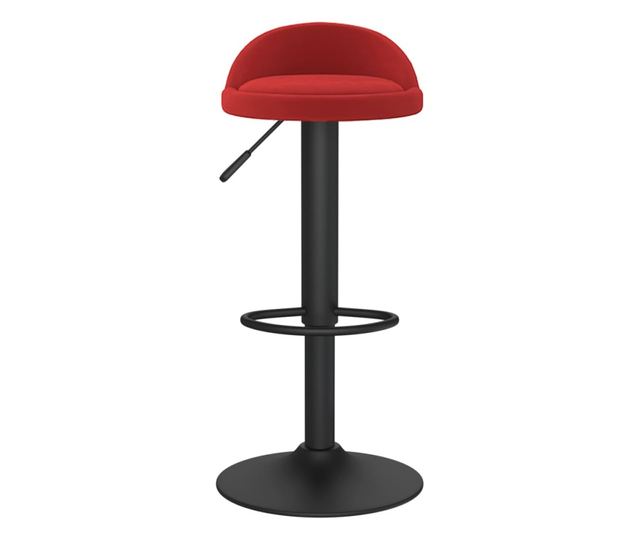 Barski stoli, 2 kosa, vinsko rdeča, žamet