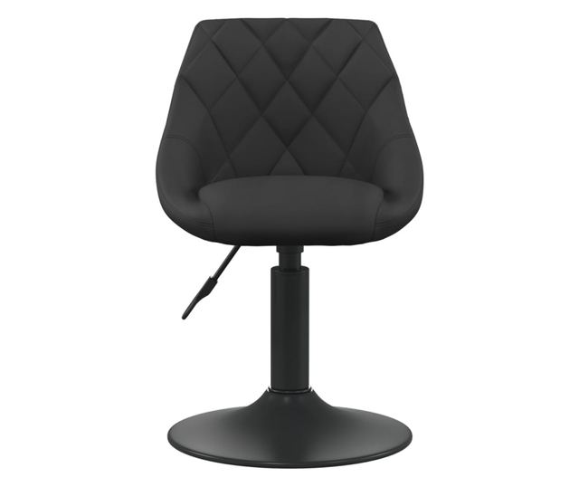 Barski stol, črn, žamet