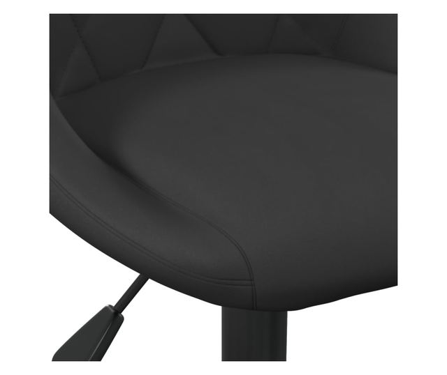 Barski stol, črn, žamet