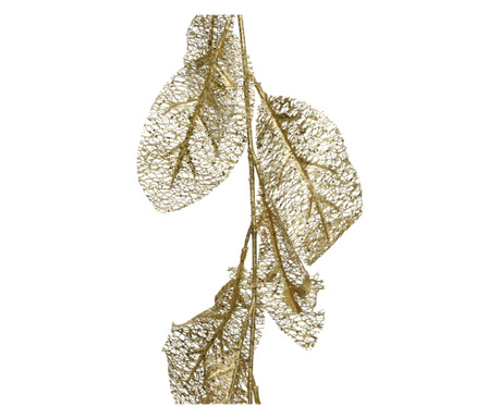 Ghirlanda artificiala frunze, auriu, 23x190 cm