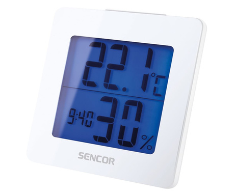 Sencor SWS 1500 W hőmérő ébresztőórával fehér