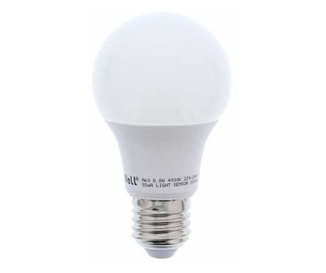 Well LED Fényforrás Gömb E27 fényérzékelős (LEDLNLS-A609E27-WL)