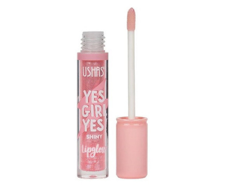Shiny Lip Gloss, Ushas, Yes Girl Yes, Shiny Lipgloss, Pink, 05