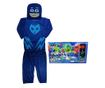 Детски костюм IdeallStore®, Blue Cat, размер 3-5 години, 100-110, син, включен гараж