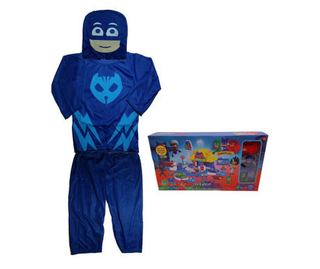 Детски костюм IdeallStore, Blue Cat, размер 5-7 години, 110-120, син, включен паркинг