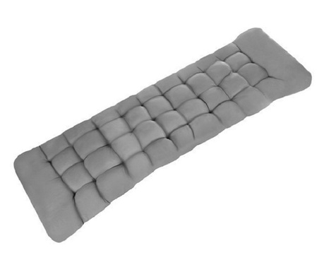 Perna matlasata pentru scaun sau sezlong de gradina, 50x173 cm, Gonga® Gri