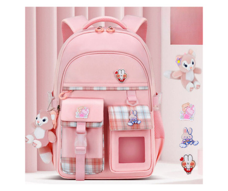 Mercaton® hátizsák gyerekeknek, Anyaga Oxford kendő, vízálló, 20 - 35 L, 31 x 18 x 45 cm, Rózsaszín