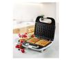 Aparat de sandwich 3 in 1 Domo DO1090C cu placi interschimbabile, pentru pregatire sandwich, grill sau waffe, 750 W