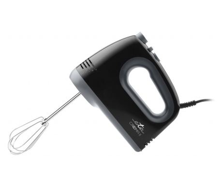 Mixer de mana ETA Crema II 0052 90001, 300 W, 5 viteze, functie TURBO, negru