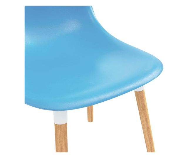 Kuhinjske stolice, 2 kom., plave, plastika