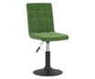 Zakretne kuhinjske stolice, 2 kom., tamnozelene, baršun