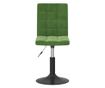 Vrtljivi jedilni stoli, 2 kosa, temno zelena, žamet