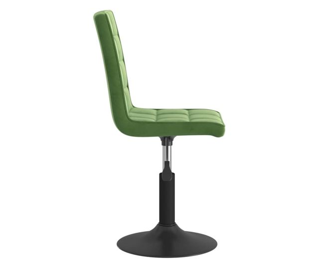 Vrtljivi jedilni stoli, 2 kosa, temno zelena, žamet