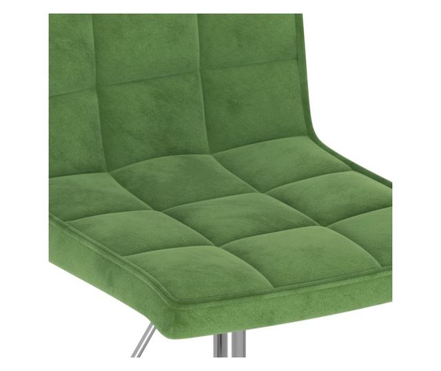 Zakretne kuhinjske stolice, 2 kom., tamnozelene, baršun