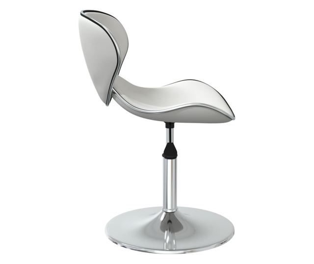 Kuhinjske stolice, 4 kom, bijele, umjetna koža