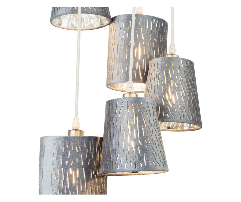 [Lichidare stoc]Lustra Tarok 15265-5H1, 5xE14, argintie, IP20, Globo - 4