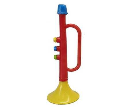 Mini trompeta pentru meciuri, evenimente, 15 cm, Gonga® Rosu