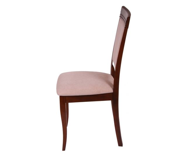 Set od 2 stolice ROMA, Drvo, Orah/Misty beige