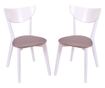Set 2 stolice NEO, Drvo, Bijela/Bonus Novi Cappuccino
