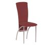 Stolica za kuhinju Nora Chrome, karminska eko koža