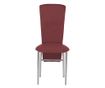 Stolica za kuhinju Nora Chrome, karminska eko koža