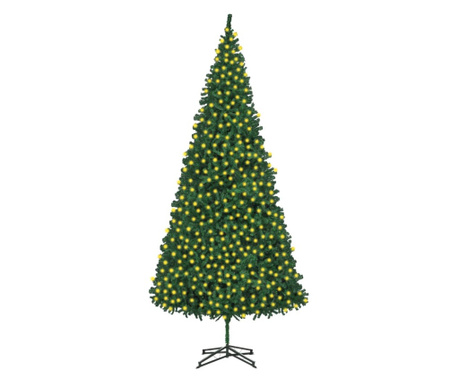 Mű karácsonyfa LED, zöld, 500 cm